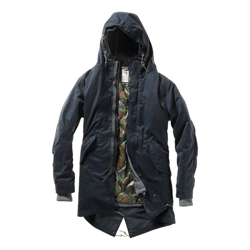 Men's Navy Relwen Fishtail Parka